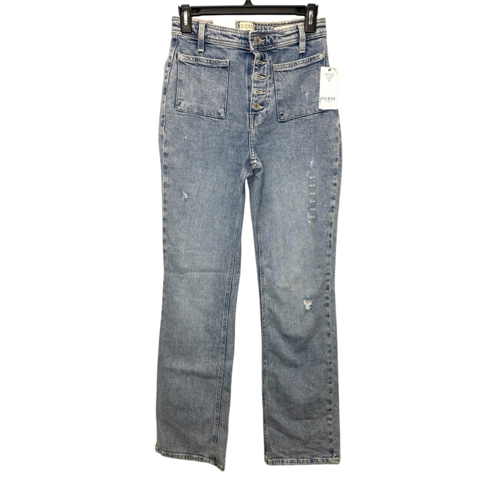 Guess Reborn Denim Utra-Soft Made from recycled cotton Straight high-rise Sz 26